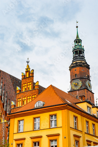 It's Architecture of the Market square in Wroclaw, Poland.