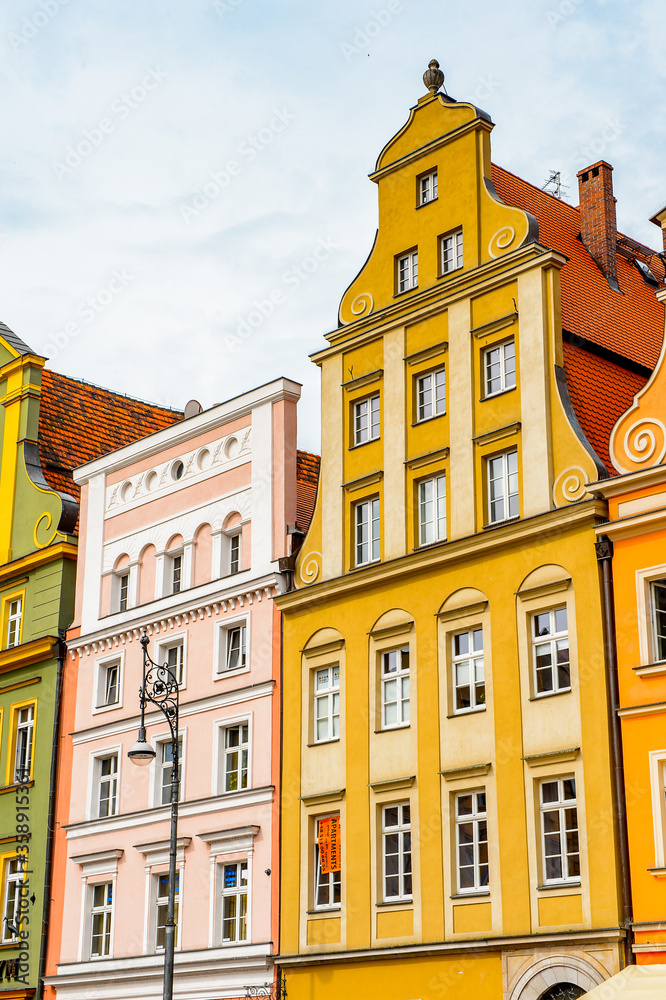 Fototapeta premium It's Colorful Houses on the Market square in Wroclaw, Poland