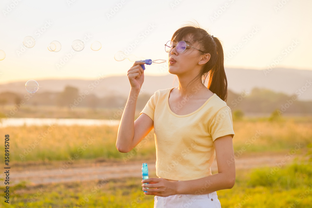 Happy young asian woman Happy young asian woman