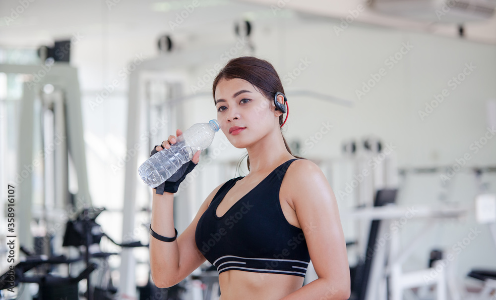 young woman in gym young woman in gym