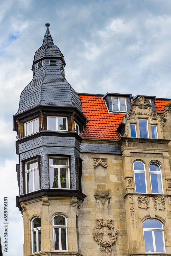 Fototapeta premium It's Beautiful colorful architecture of Eisenach, Thuringia, Germany