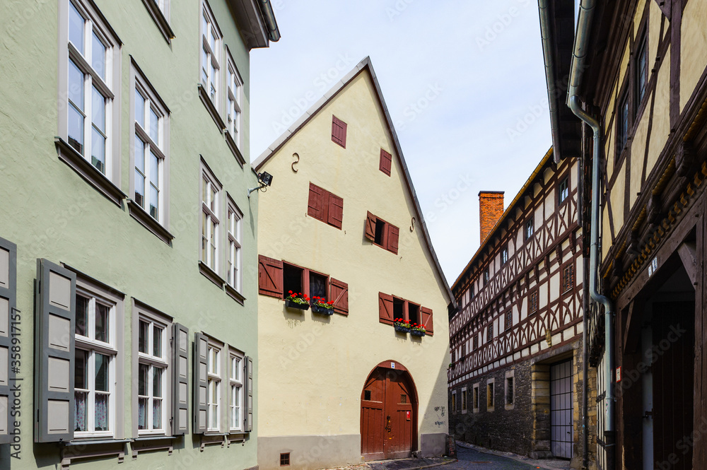 It's Architecture of the touristic part of the city of Erfurt, Germany. Erfurt is the Capital of Thuringia and the city was first mentioned in 742