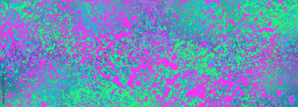 An abstract neon colored paint splatter background image.