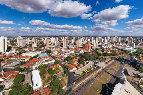 Araçatuba, State of São Paulo, Brazil, November 2018. Panoramic aerial view. photo