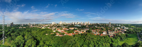 Araçatuba, State of São Paulo, Brazil, November 2018. Panoramic aerial view. photo