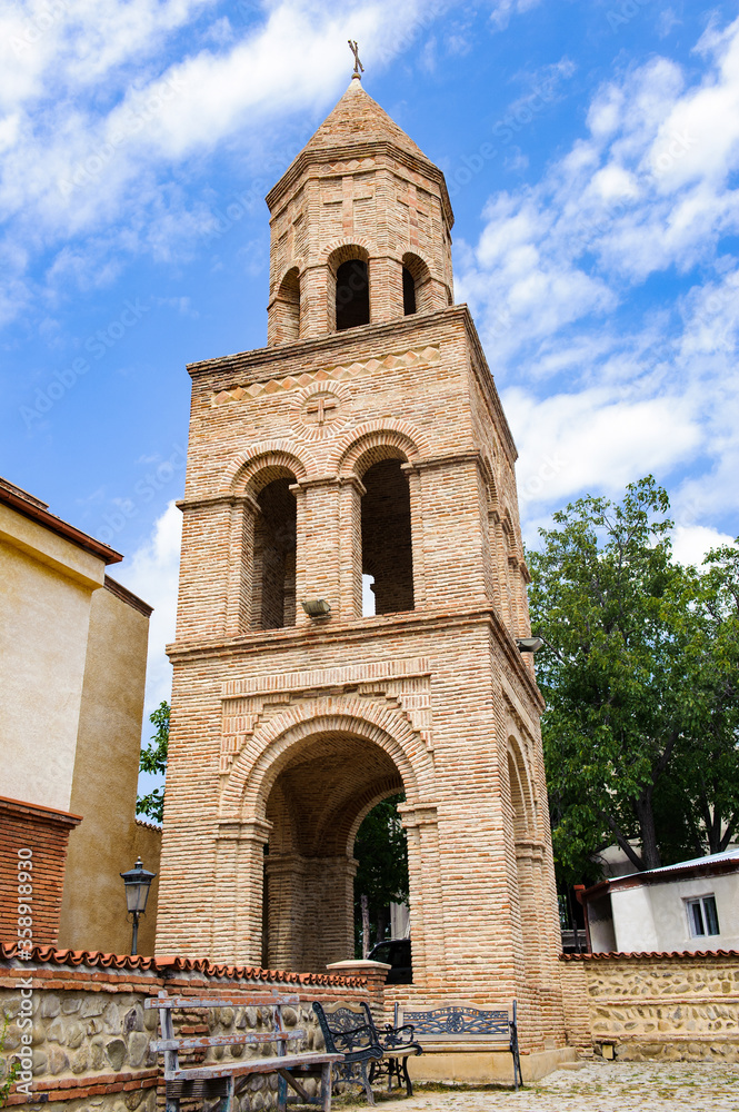 It's Bell tower of a church of Sighnaghi, Kakheti region, Georgia,