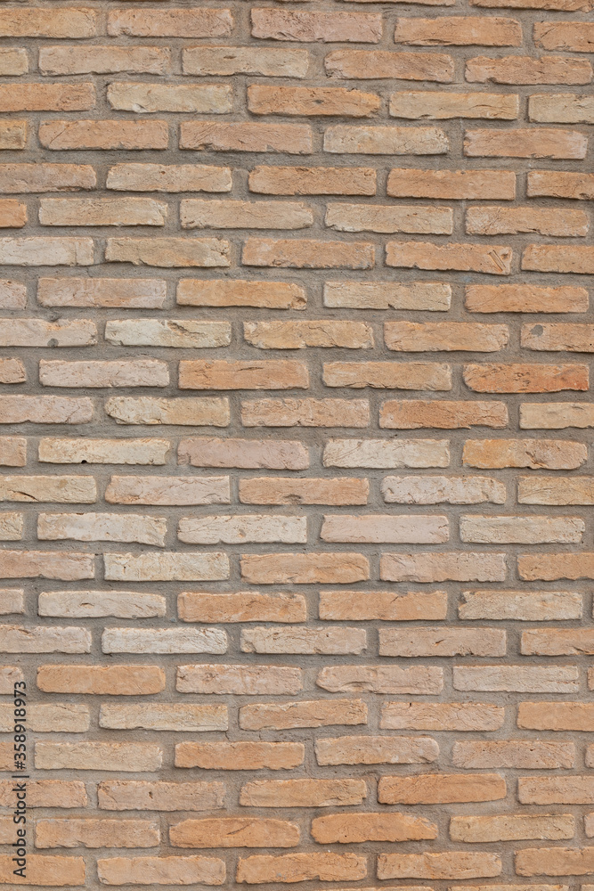 Exposed brick wall or wall, with apparent mortar. Texture for backgrounds. Exposed brick wall or wall, with apparent mortar. Texture for backgrounds.