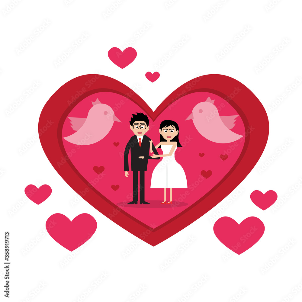 Valentine's day vector illustration design Valentine's day vector illustration design