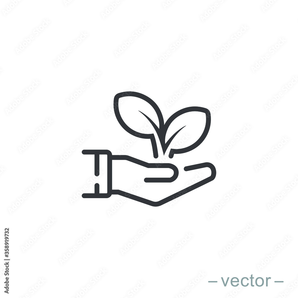 Leaf shoots with environmental protection signatures Leaf shoots with environmental protection signatures