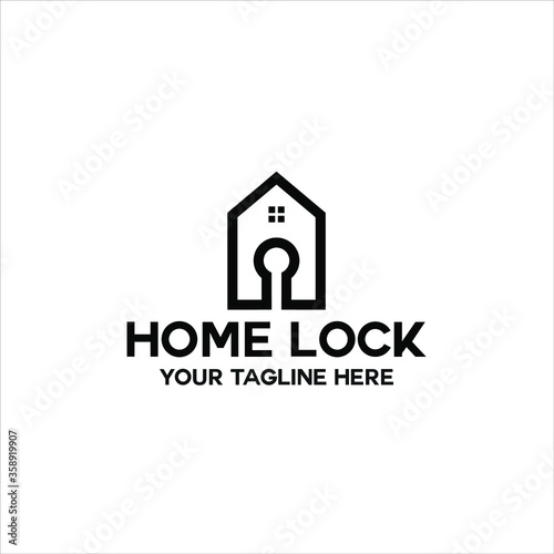 padlock house logo