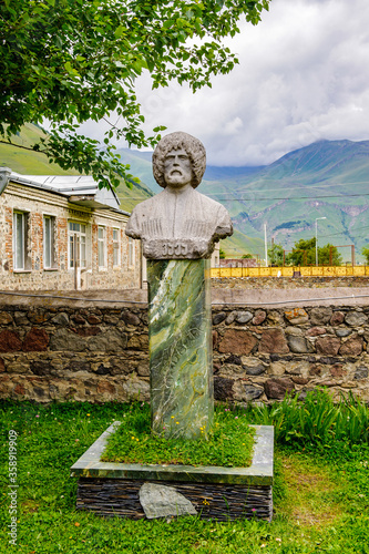 It's Statue on the territory of The Shiola Gudushauri, spiritual and cultural centre in Georgia photo