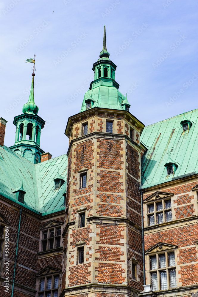 Fototapeta premium Frederiksborg Castle, Hillerod, Denmark. Actually it is the Museum of the National History
