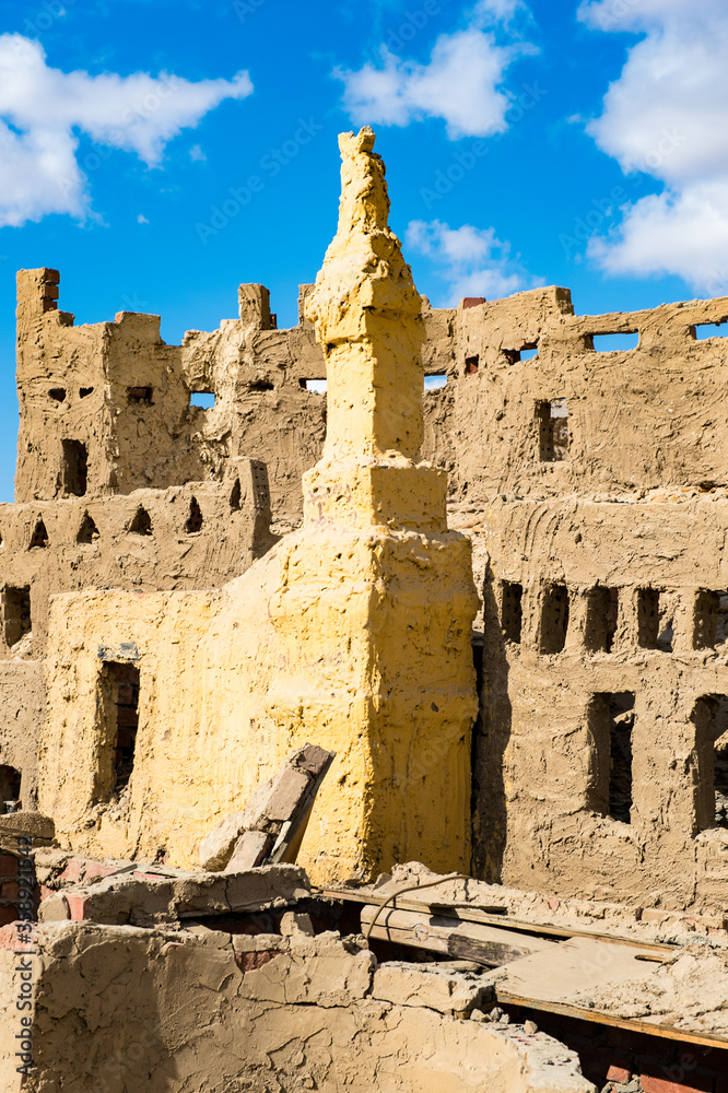 It's Clay model of the town of Bawiti in Bahariya Oasis in Egypt