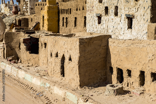 It's Clay model of the town of Bawiti in Bahariya Oasis in Egypt © Anton Ivanov Photo
