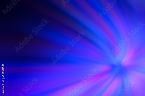 abstract fast speed light blue purple color line zoom background in new technology