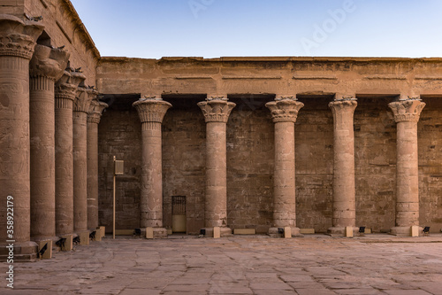 It's Ptolemaic Temple of Horus, Edfu (Idfu, Edfou, Behdet), Egypt.