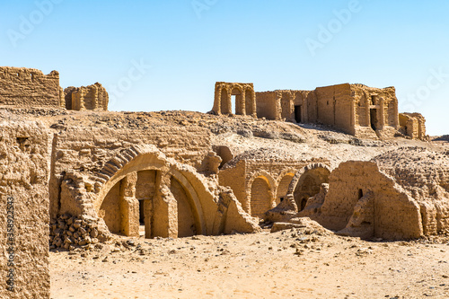 Obraz na płótnie It's Tombs of the Al-Bagawat (El-Bagawat), an ancient Christian cemetery, one of the oldest in the world, Kharga Oasis, Egypt w salonie