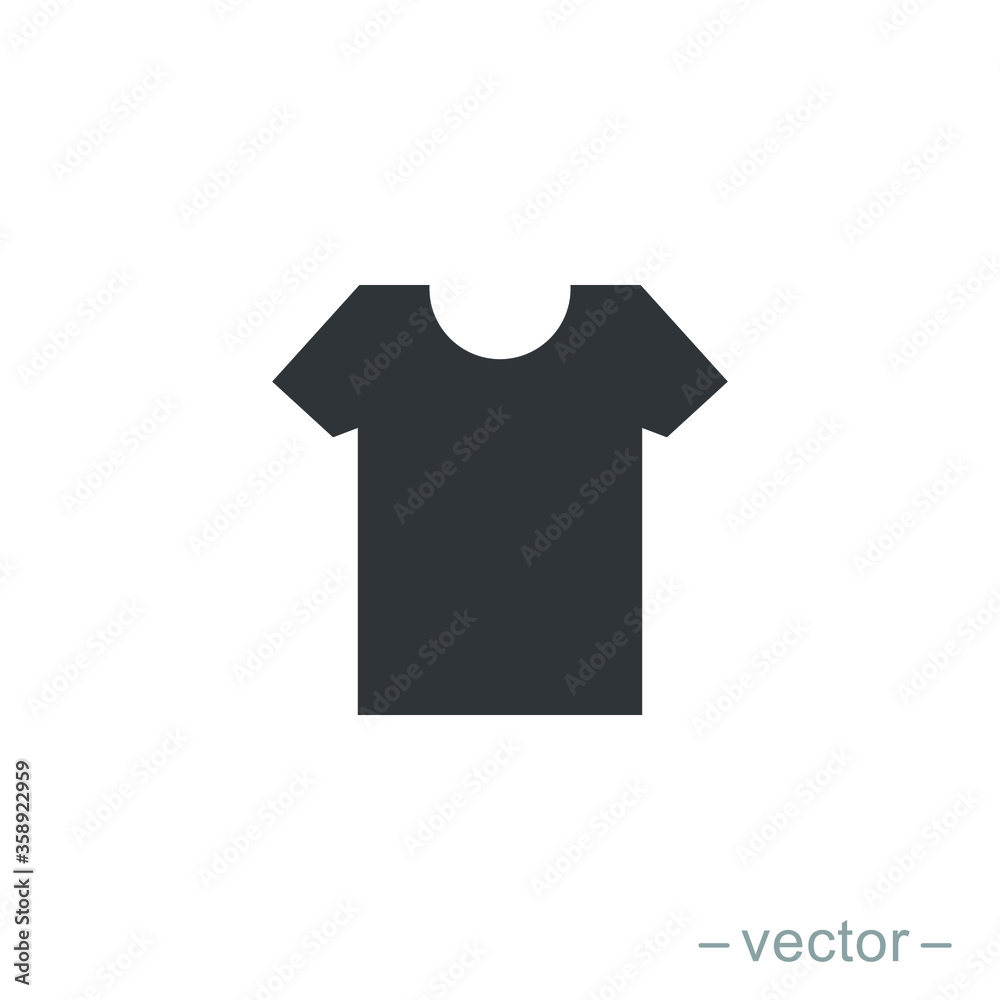 T-shirt icon vector. Solid style sign for mobile concept and web design. T-shirt symbol illustration. EPS 10 T-shirt icon vector. Solid style sign for mobile concept and web design. T-shirt symbol illustration. EPS 10