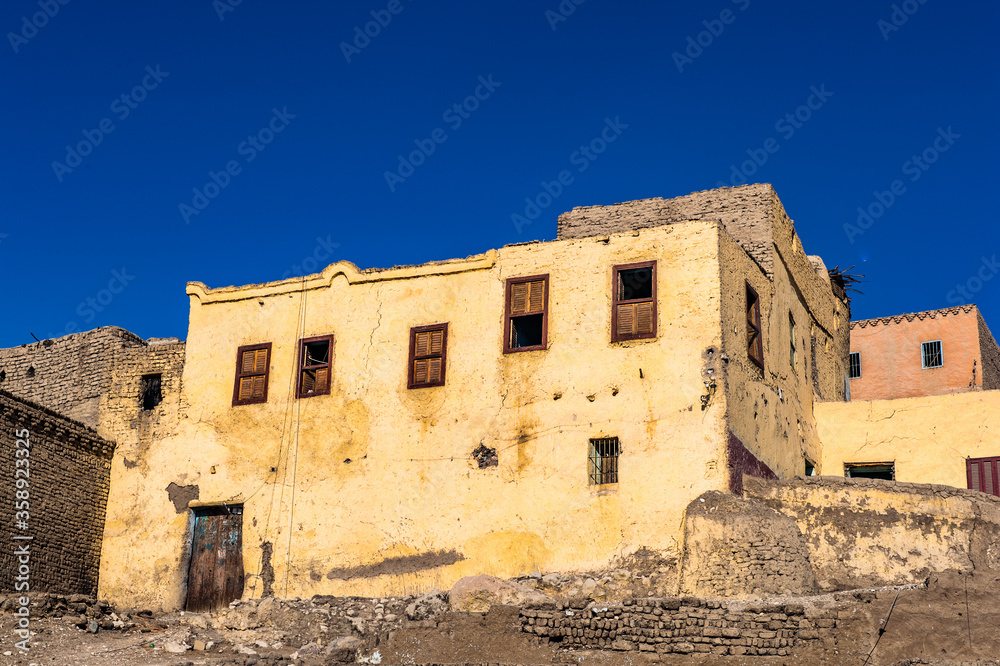 It's Old abandoned houses near in Egypt