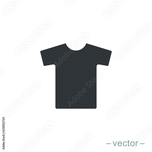 T-shirt icon vector. Solid style sign for mobile concept and web design. T-shirt symbol illustration. EPS 10