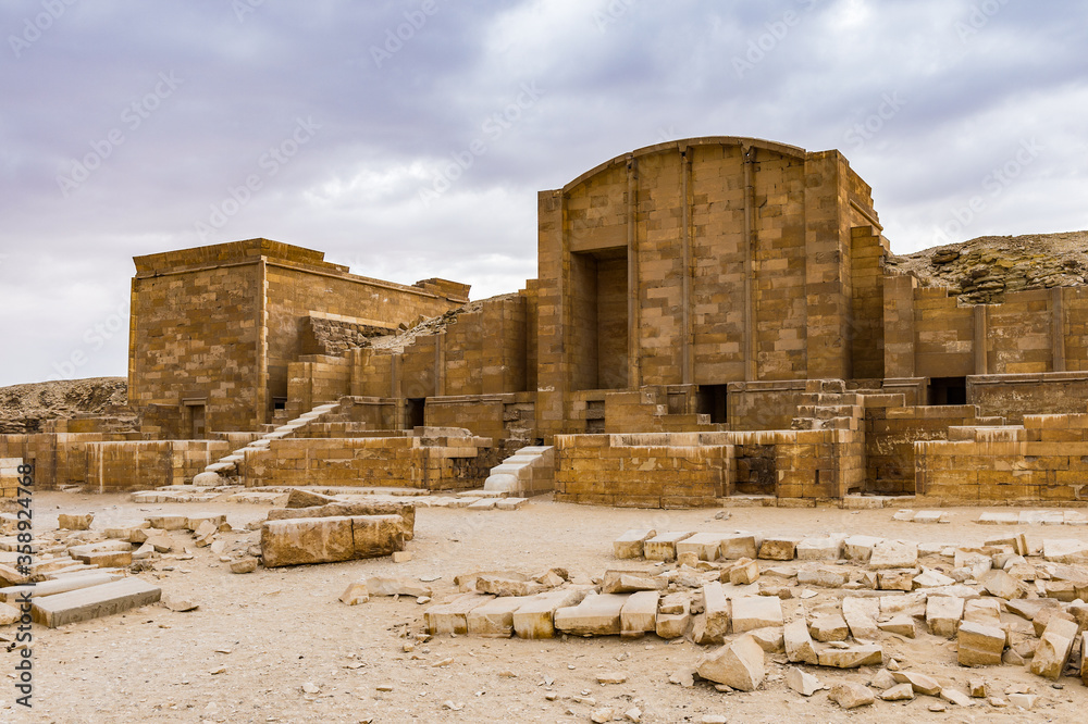 It's Ruins of Saqqara, an archeological remain in the Saqqara necropolis, Egypt. UNESCO World Heritage
