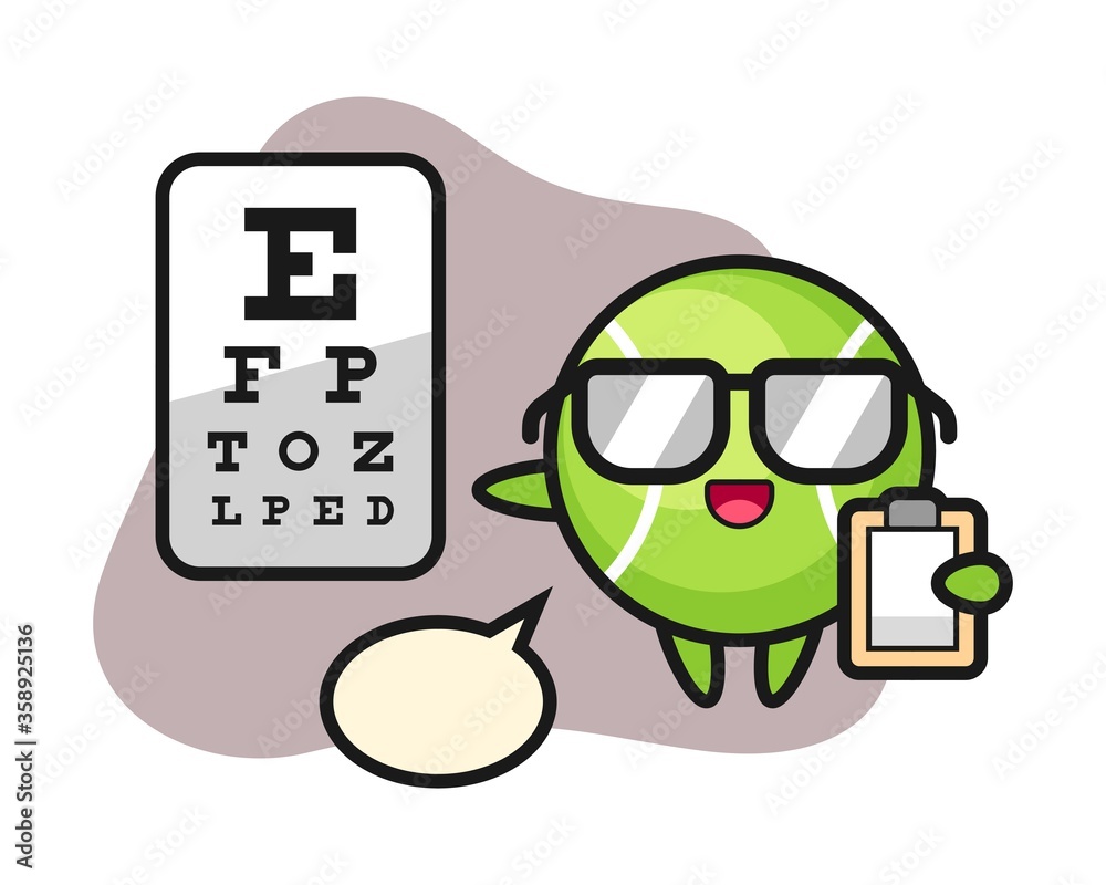Tennis cartoon as a ophthalmology Tennis cartoon as a ophthalmology