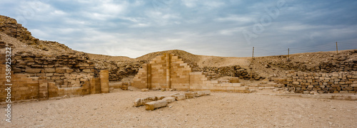 It's Ruins of the Saqqara necropolis, Egypt. UNESCO World Heritage