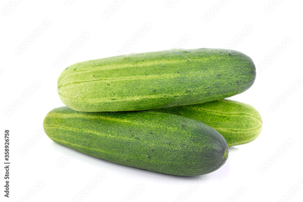 Cucumbers isolated on white background Cucumbers isolated on white background