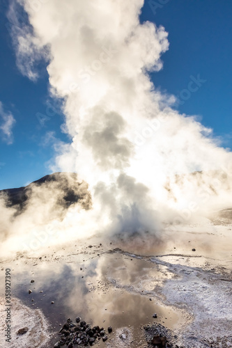 El Tatio geysers , San Pedro de Atacama, Chile.