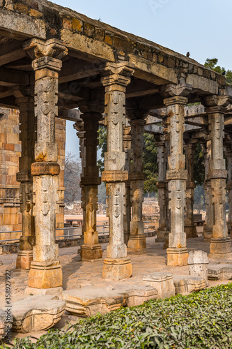 It's Qutb complex (Qutub), an array of monuments and buildings at Mehrauli in Delhi, India. UNESCO World Heritage Site photo