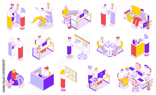 Business People Isometric Set 