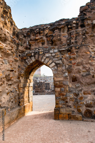 It's Qutb complex (Qutub), an array of monuments and buildings at Mehrauli in Delhi, India. UNESCO World Heritage Site