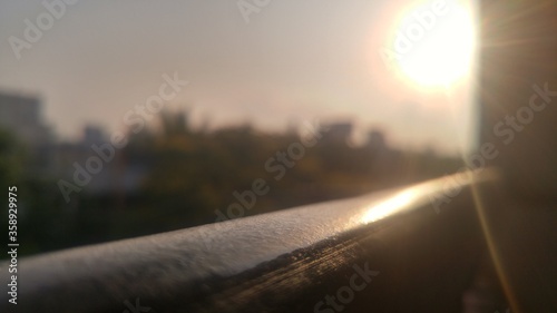 sunrise in the city