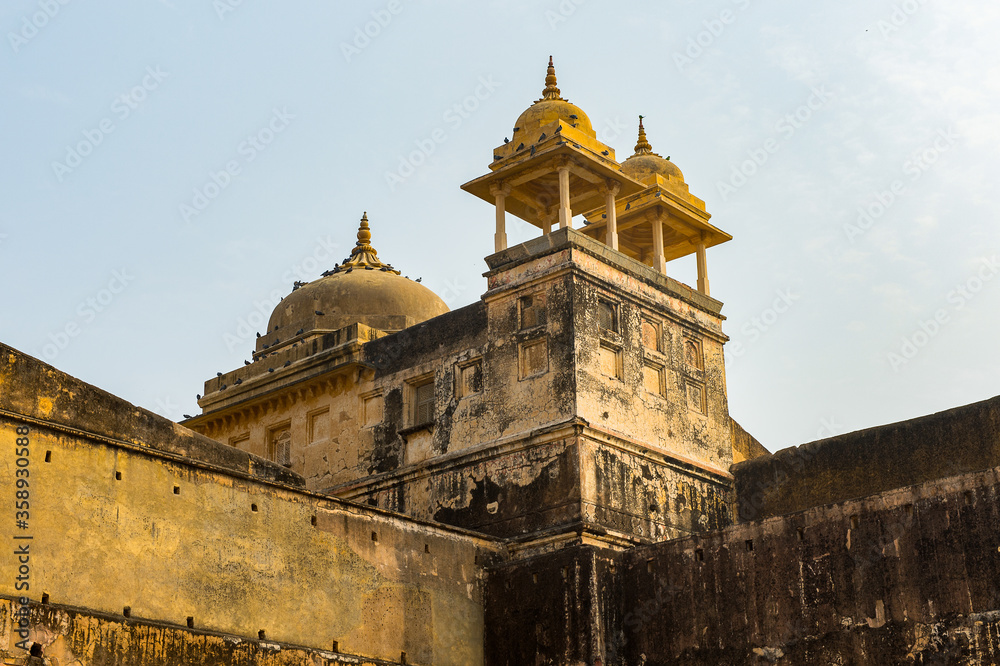 It's Part of the Amer Fort (Amber Fort and Amber Palace), a town near Jaipur, Rajasthan state, India. UNESCO World Heritage Site as part of the group Hill Forts of Rajasthan.