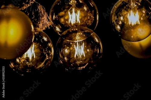 Light Bulbs in coffee shop