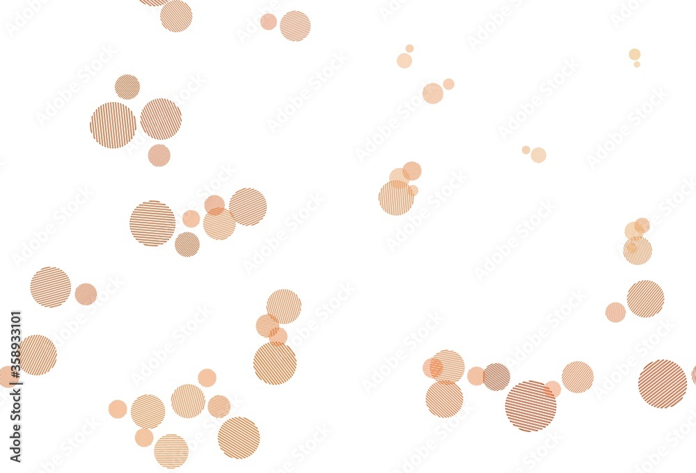 Light Red, Yellow vector texture with disks. Light Red, Yellow vector texture with disks.