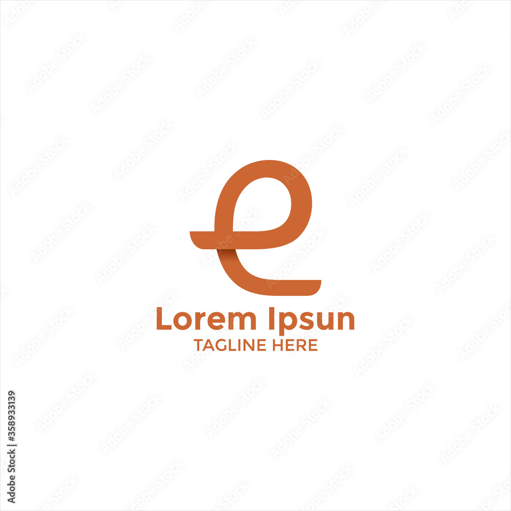 Letter e logo Letter e logo