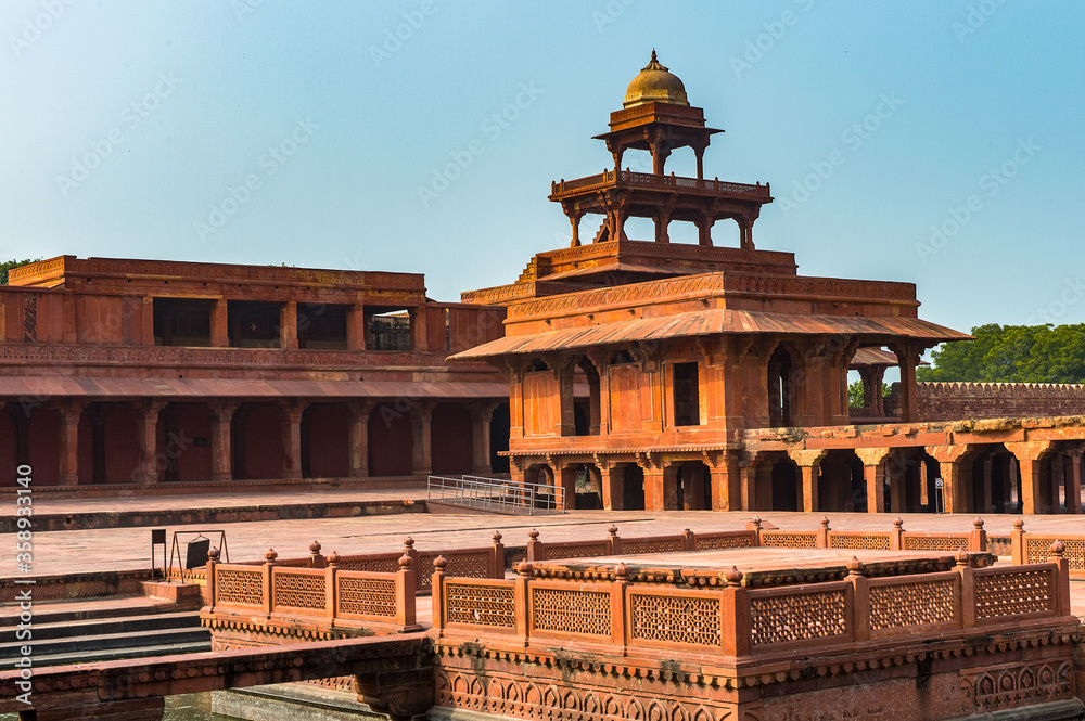 It's Fatehpur Sikri, a city in the Agra District of Uttar Pradesh, India. UNESCO World Heritage site.