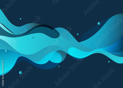 Moving colorful abstract background. Dynamic Effect. Vector Illustration. Design Template.