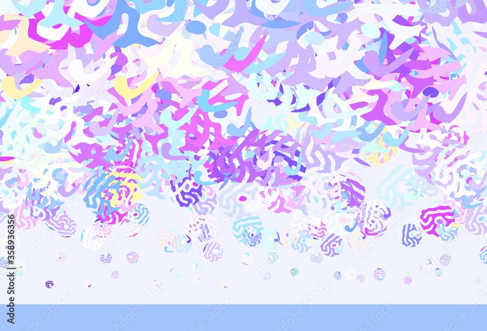 Light Blue, Green vector background with abstract shapes. Light Blue, Green vector background with abstract shapes.