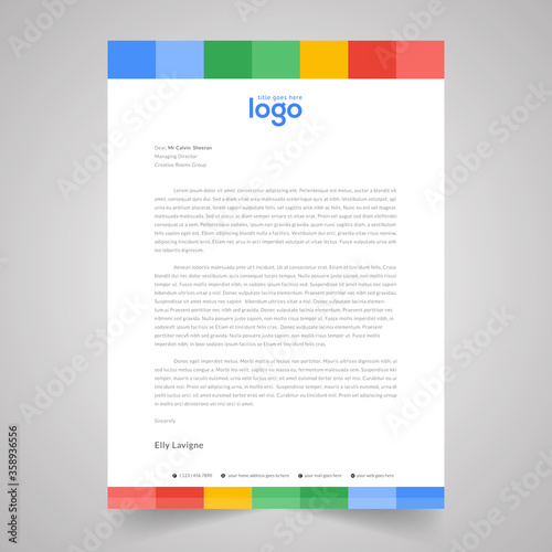 Business style letter head templates for your project design. 