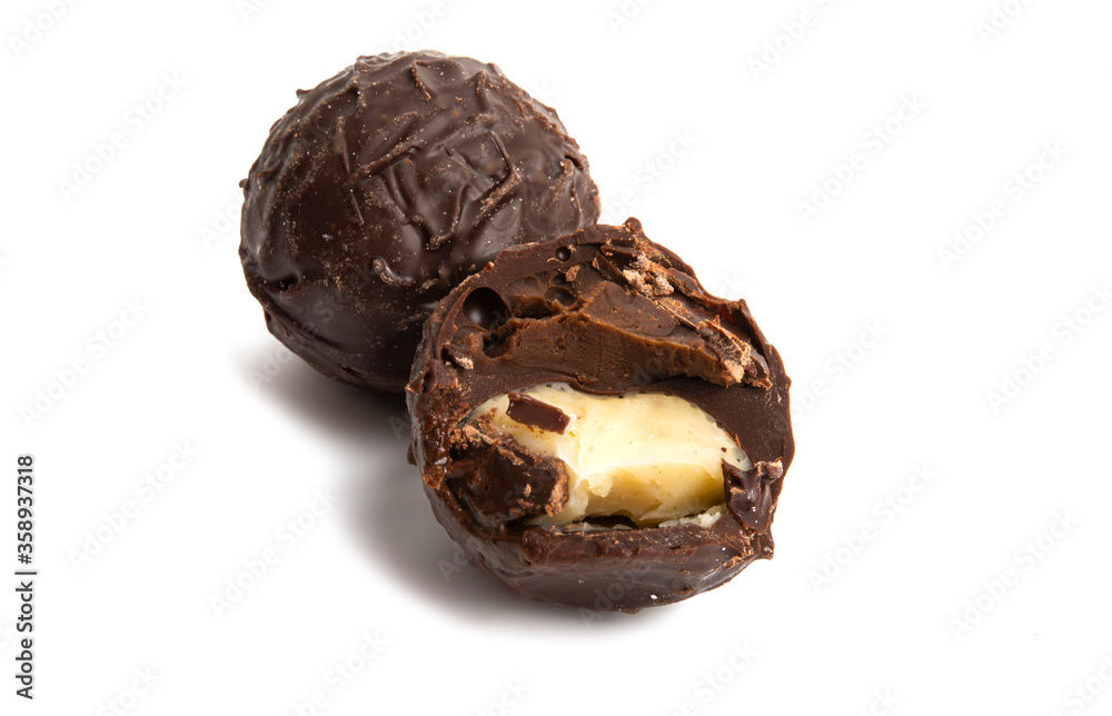 chocolate truffles isolated chocolate truffles isolated