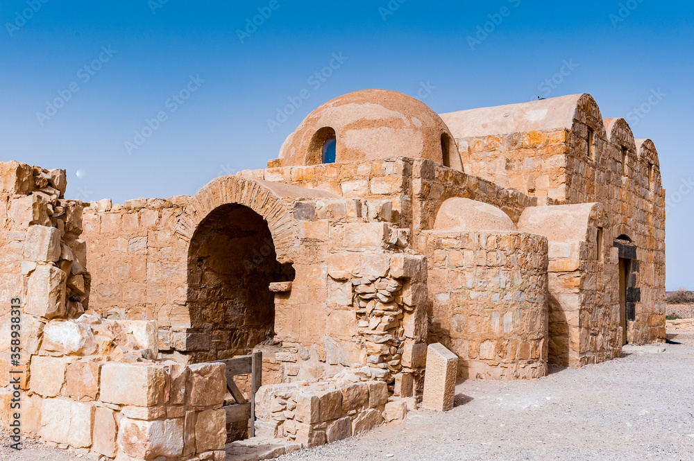 It's Qasr Amra, a desert castle in Jordan. UNESCO World Heritage site It's Qasr Amra, a desert castle in Jordan. UNESCO World Heritage site
