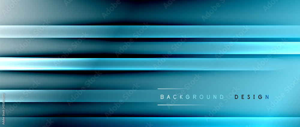 Fototapeta premium Bright gradient neon lines abstract background