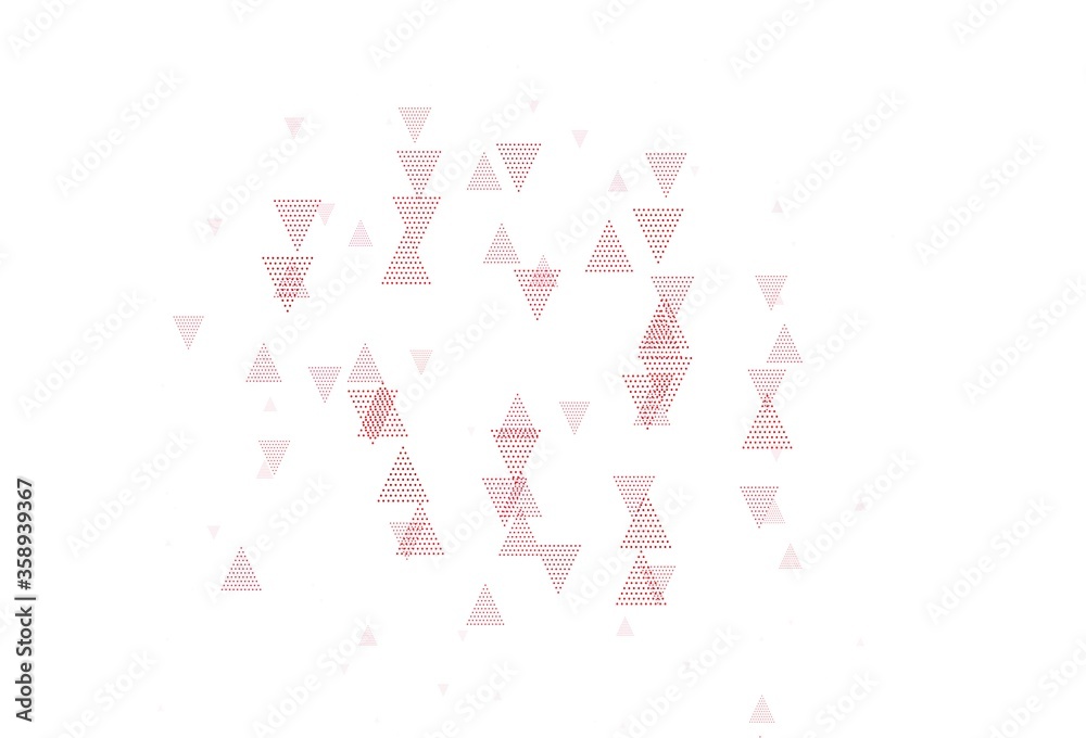 Light Red vector layout with lines, triangles. Light Red vector layout with lines, triangles.