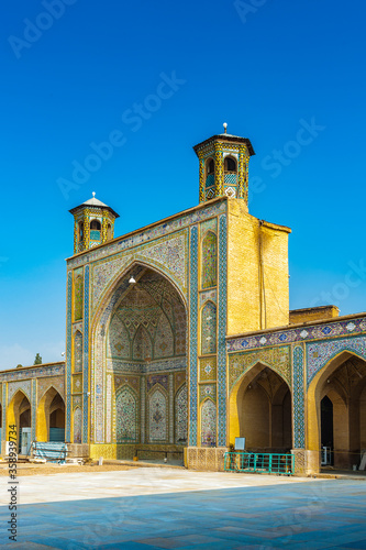 It's Vakil Mosque, a mosque in Shiraz, southern Iran. This mosque was built between 1751 and 1773, during the Zand period