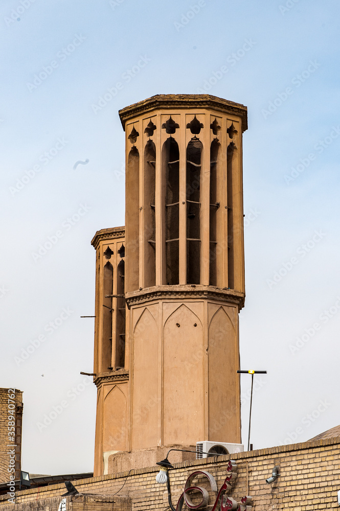 It's Clay architecture of the center of Yazd, Iran