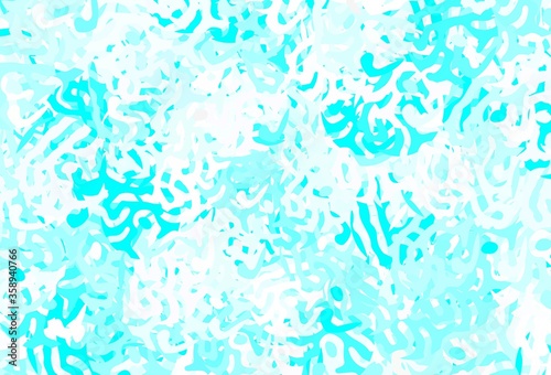 Light BLUE vector texture with abstract forms. © smaria2015