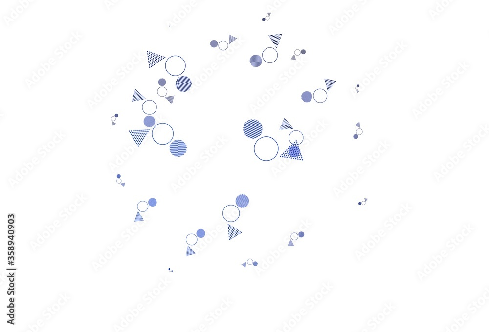 Light BLUE vector layout with circles, lines. Light BLUE vector layout with circles, lines.