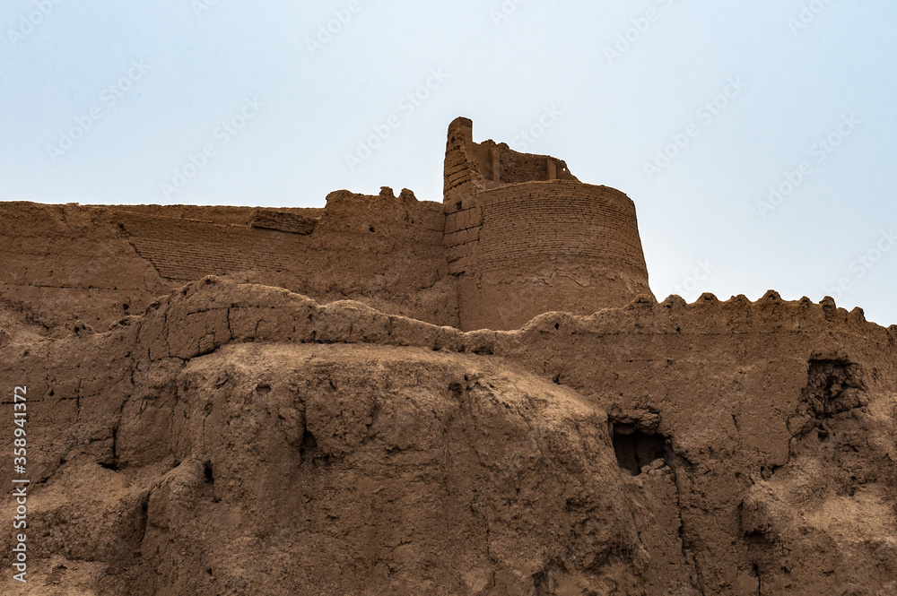 It's Clay castle in the town of Meybod, Iran.